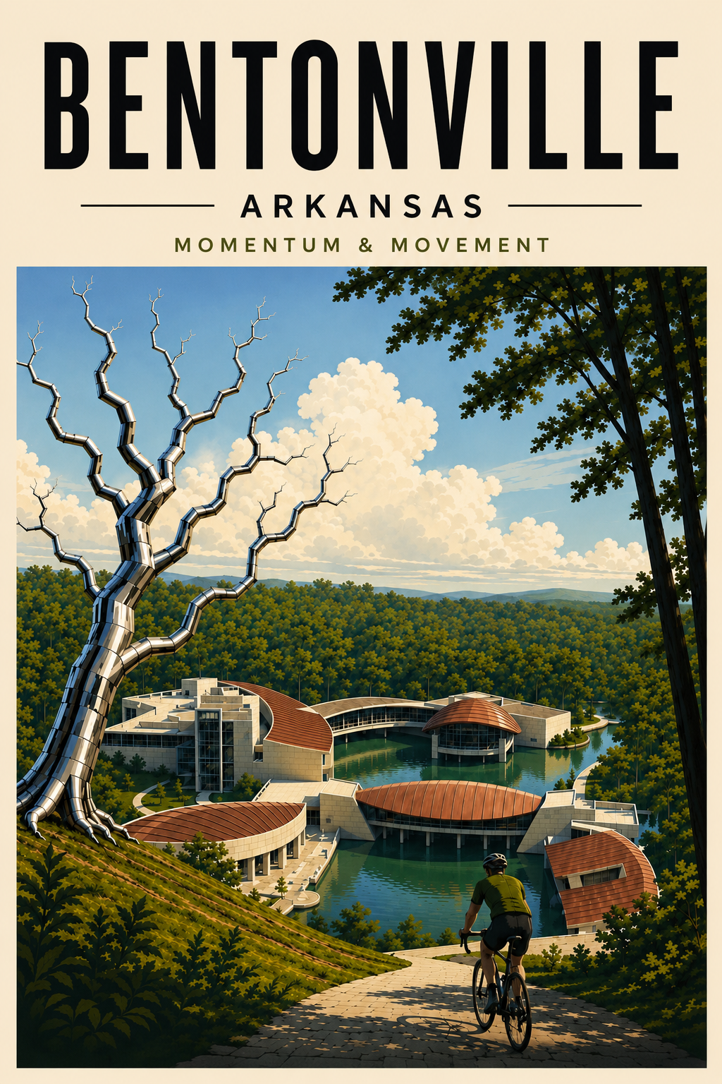 Bentonville editorial city poster